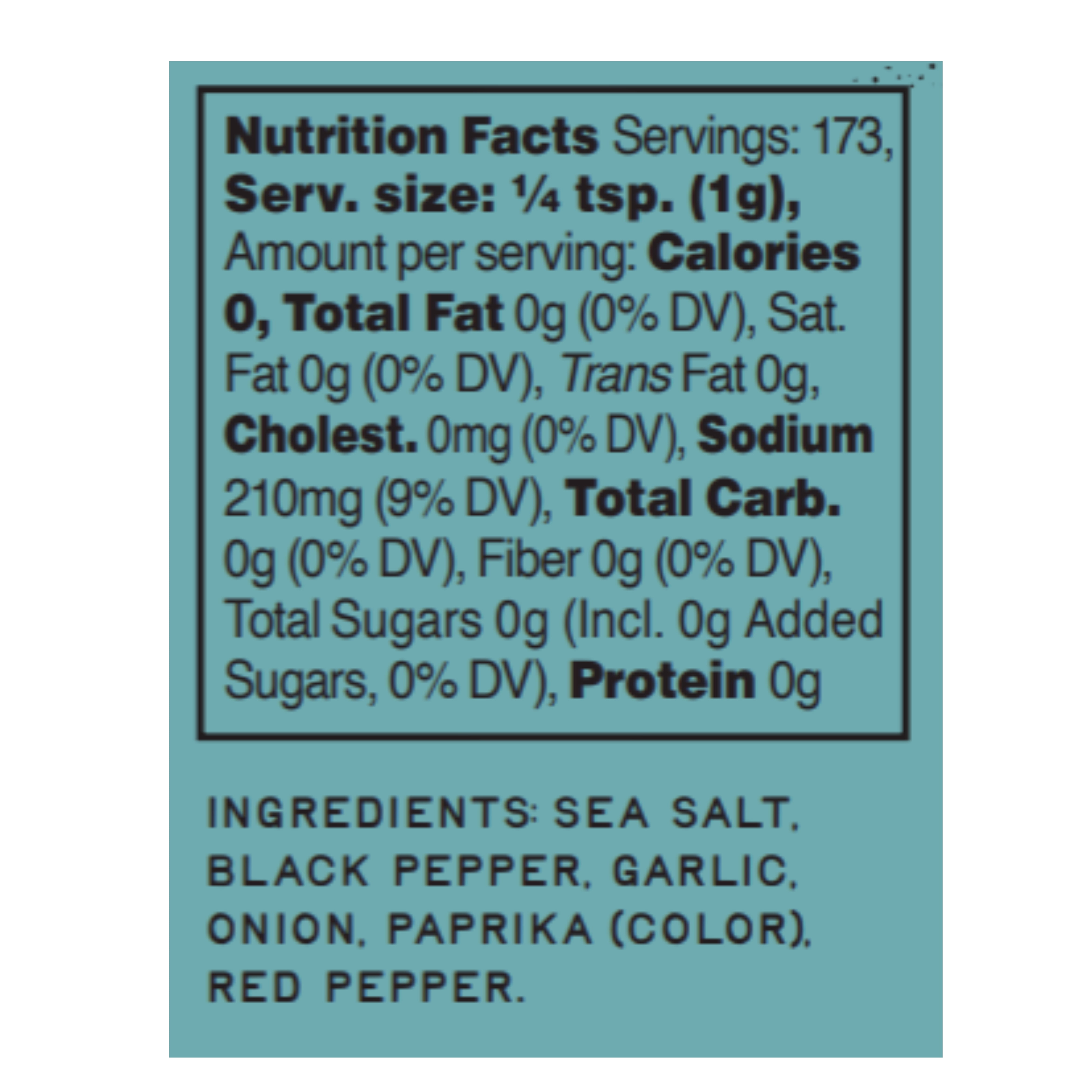 Butcher Block Provisions Texas BBQ Rub, 6.1oz, 172g, Flip Top Lid- Sift and Pour