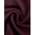 thumbnail image 6 of MODA NOVA Junior's Roll up Sleeves Multi-Pocket Belted Shirt Dress Burgundy S, 6 of 6