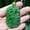 God of Wealth, variant on Natural Green Jade Necklace Pendant Hand-Carved Lucky Amulet Chain Chic Gift new-leaf