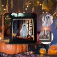thumbnail image 1 of Letrero de Halloween con fantasma espeluznante, suministros para atmósfera de terror, adornos, decoraciones para el hogar, escritorio, estante, mesa,, 1 of 8