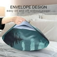 thumbnail image 7 of Coolnut Wolf Mountain Satin Pillowcase for Hair and Skin Silk Pillowcase Soft Sleeping Pillow Covers Smooth Cooling Pillowcase with Envelope Closure Size Standard 20x40 in Home Decor Gifts, 7 of 7