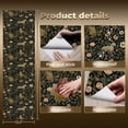 thumbnail image 3 of Vintage Peel and Stick Wallpaper Gothic Jungle Leopard Antique Floral Matte Black Wall Mural 23.6in x 9.8ft Self Adhesive Removable Wall Paper Renter Friendly Wallpaper for Bedroom Livingroom Men, 3 of 8
