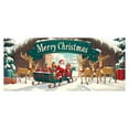thumbnail image 3 of Merry Christmas Background Party Decoration Santa Photography for Garage Door, 7 x 16 Feet Flag Banner for Festive Celebrations, 3 of 3