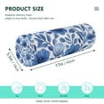 thumbnail image 3 of Neck pillow Round Cervical Pillow Cylindrical Pillow Lumbar Pillow Sofa Headrest Pillow Support For the Back, Neck and Head Blue Flower Cartoon, 3 of 7