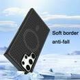 thumbnail image 5 of CCSmall for Samsung Galaxy S23 Ultra Heat Dissipation Case with Magnetic Ring, Mesh Breathable Hollow Cellular Hole Slim Phone Case Cover for Samsung Galaxy S23 Ultra SR Black, 5 of 8