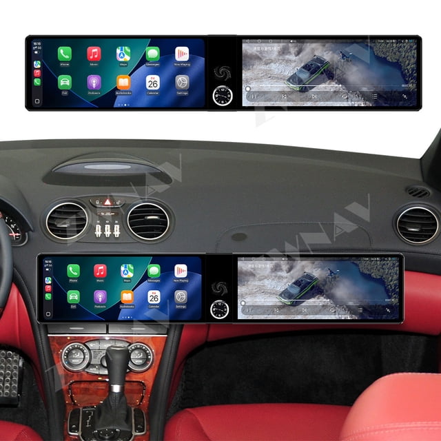 ZWNAV Dual 12.3 inch Screen Car Radio For Mercedes-Benz SL 2003-2010 Android GPS Navigation Multimedia Video Player Stereo Receiver Head Unit