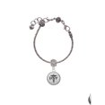 thumbnail image 2 of Delight Jewelry Silvertone Domed Black DNP Lord Guide Me Charm Bead, 2 of 4