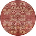 thumbnail image 1 of Ahgly Company Indoor Round Mid-Century Modern Sunrise Orange Oriental Area Rugs, 6' Round, 1 of 6