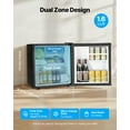 thumbnail image 2 of VEVOR Mini Fridge 1.6 Cu.Ft Single Door Compact Small Refrigerator Dorm Black, 2 of 9