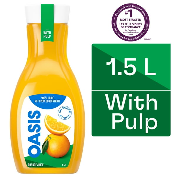 Orange Juice with Pulp, Not from Concentrate, 1.5 L Walmart.ca