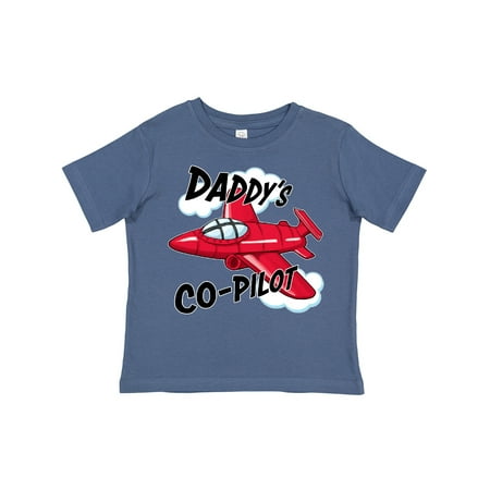

Inktastic Daddys Co-Pilot for Fathers Day Gift Toddler Boy or Toddler Girl T-Shirt