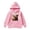 Pink, variant on Girls Long Sleeve Cow Print Hooded Sweatshirt Soft Casual Pullover For Kids Girls and Toddlers' Pullover Hoodie Sweatshirt