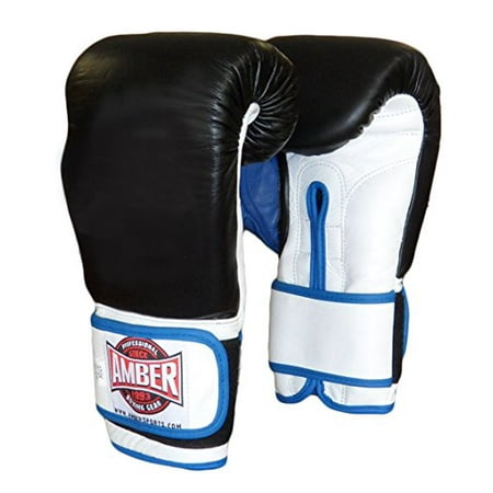 Amber Fight Gear Gel Training Gloves Hook & Loop 16oz