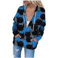thumbnail image 1 of Chandail en Molleton Chat Citrouille Pull Col Rond Halloween pour Femmes Manches Longues Décontracté Ample, 1 of 7