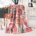 thumbnail image 3 of Pioneer Flower Floral Print Pattern Blanket,Comfortable Soft Flannel Throw Blanket,All Season,Warm Lightweight Blankets for Sofa Bed Couch Living Room Chair,50"x60", 3 of 4