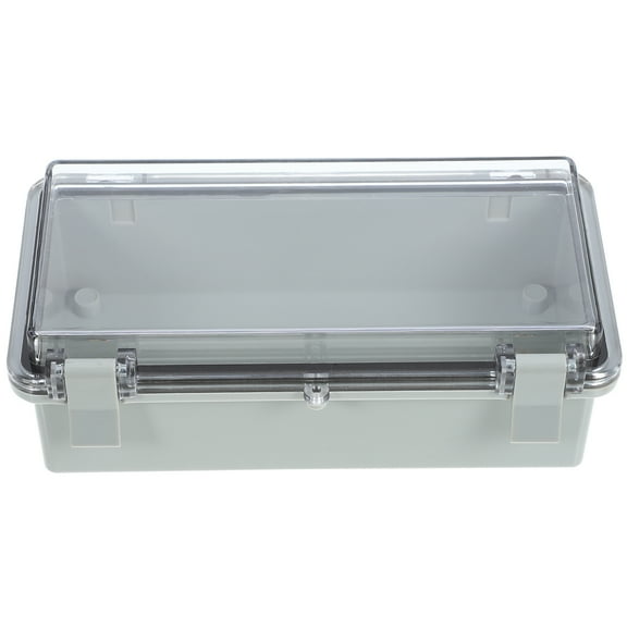 CIMAXIC Weatherproof Grey Plastic Junction Box for Outdoor Electrical and Project Cable Connections