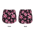 thumbnail image 5 of Lsque Lilies Flowers Printed Women's Running Shorts with Liner Pockets,Elastic Quick Dry Workout Athletic Gym Yoga Shorts,Womens High Waist Shorts-, 5 of 9