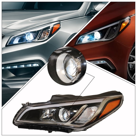 SHZICMY For 2015 2016 2017 Hyundai Sonata Headlight Headlamp Front Left Driver Side LH