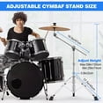 thumbnail image 2 of Cymbal Stand Boom Stand, paquete de 2 unidades, para batería, 2 of 7