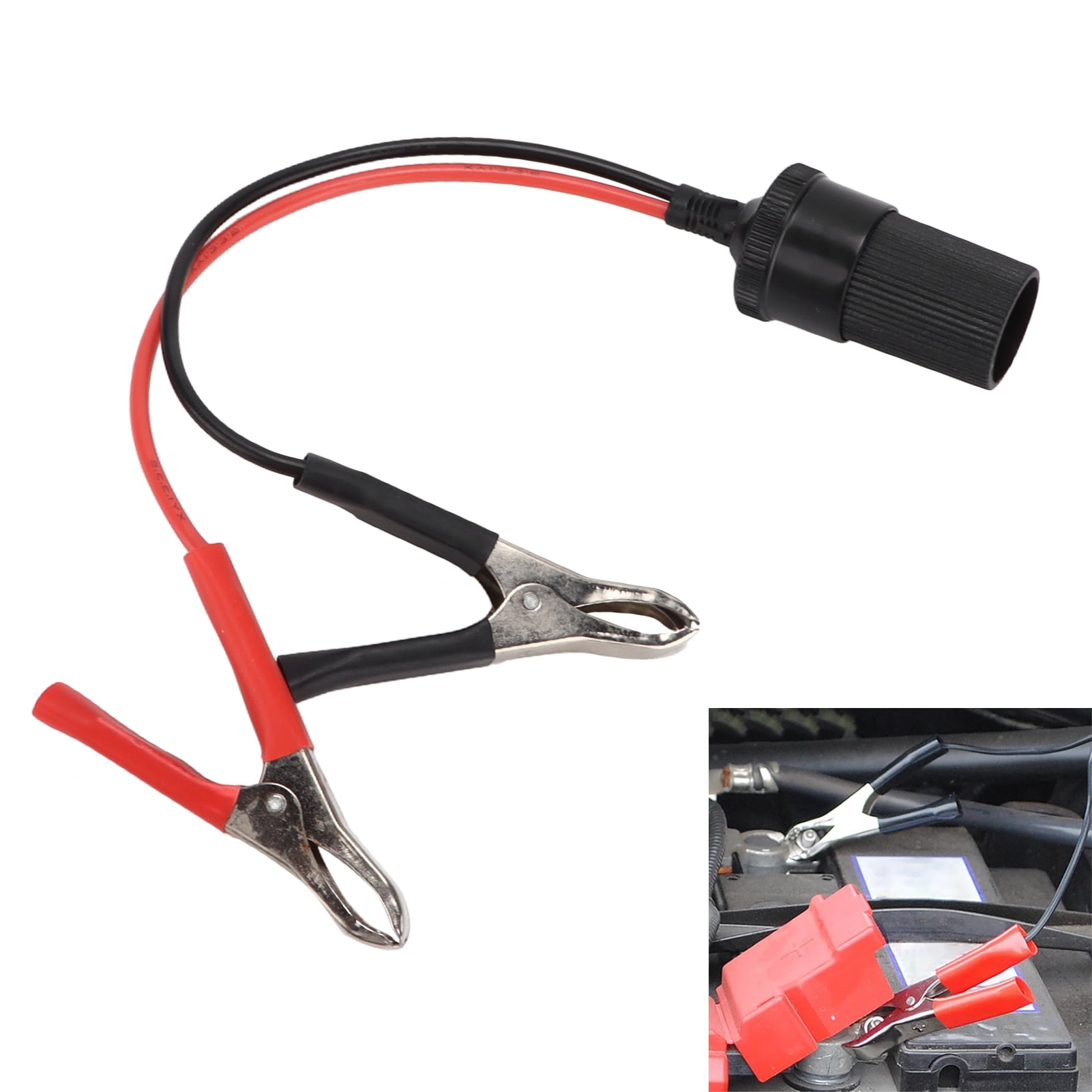 ESTINK Battery Clamp Wire,Car Battery Clamp Cable Clip‑on Insulated