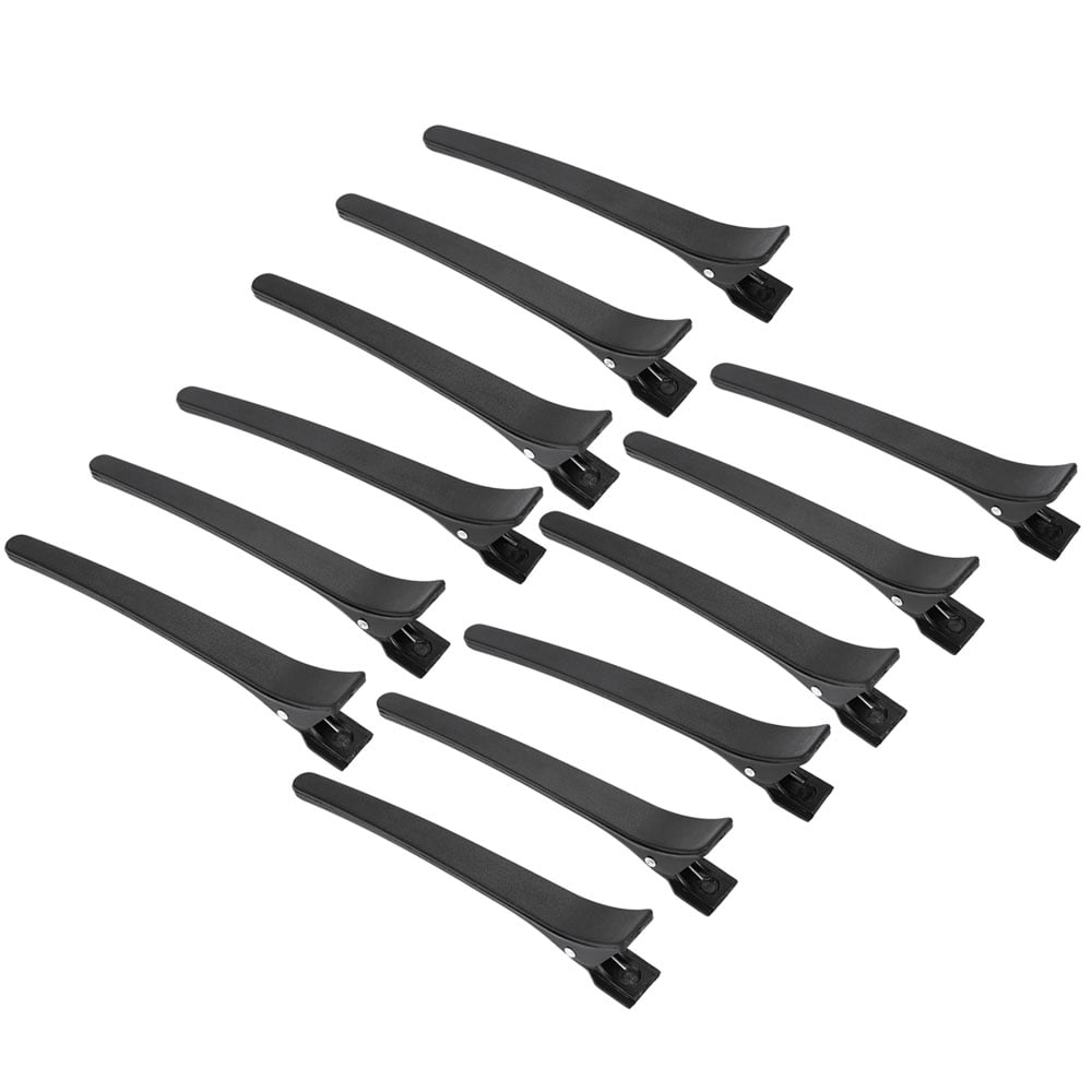 12Pcs Alligator Clip Salon Sectioning Grip Clip Crocodile Hair Clamp