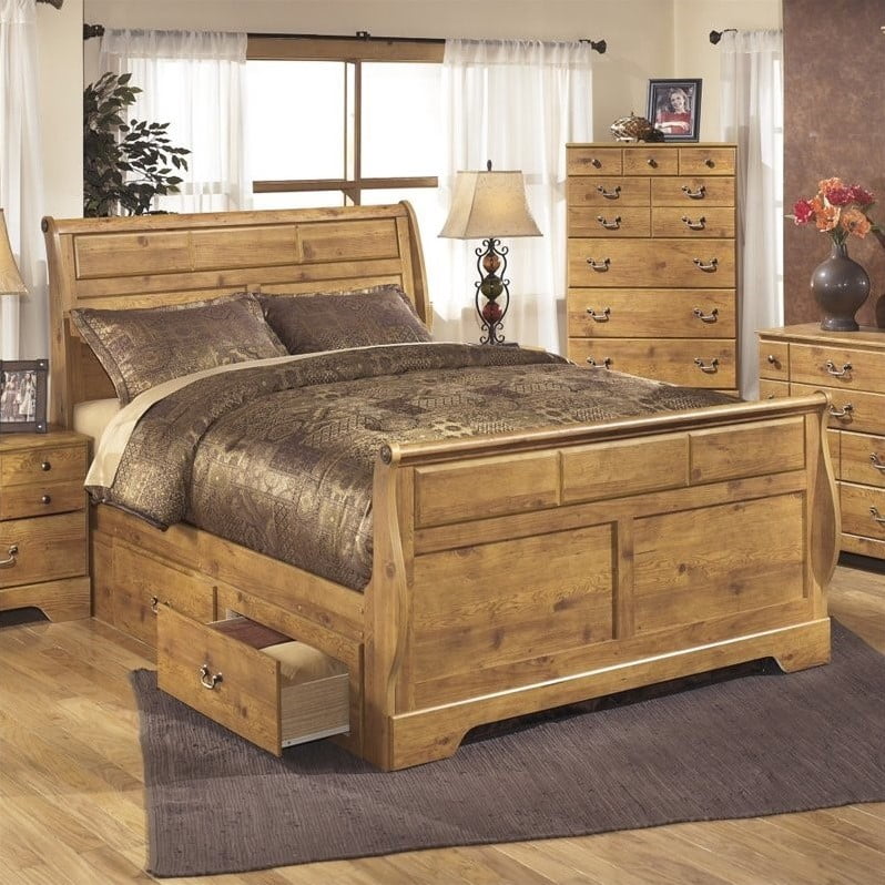 Featured image of post Light Wood Bed Frame With Drawers / Knots are very dense, making them hard to drill and cut through.