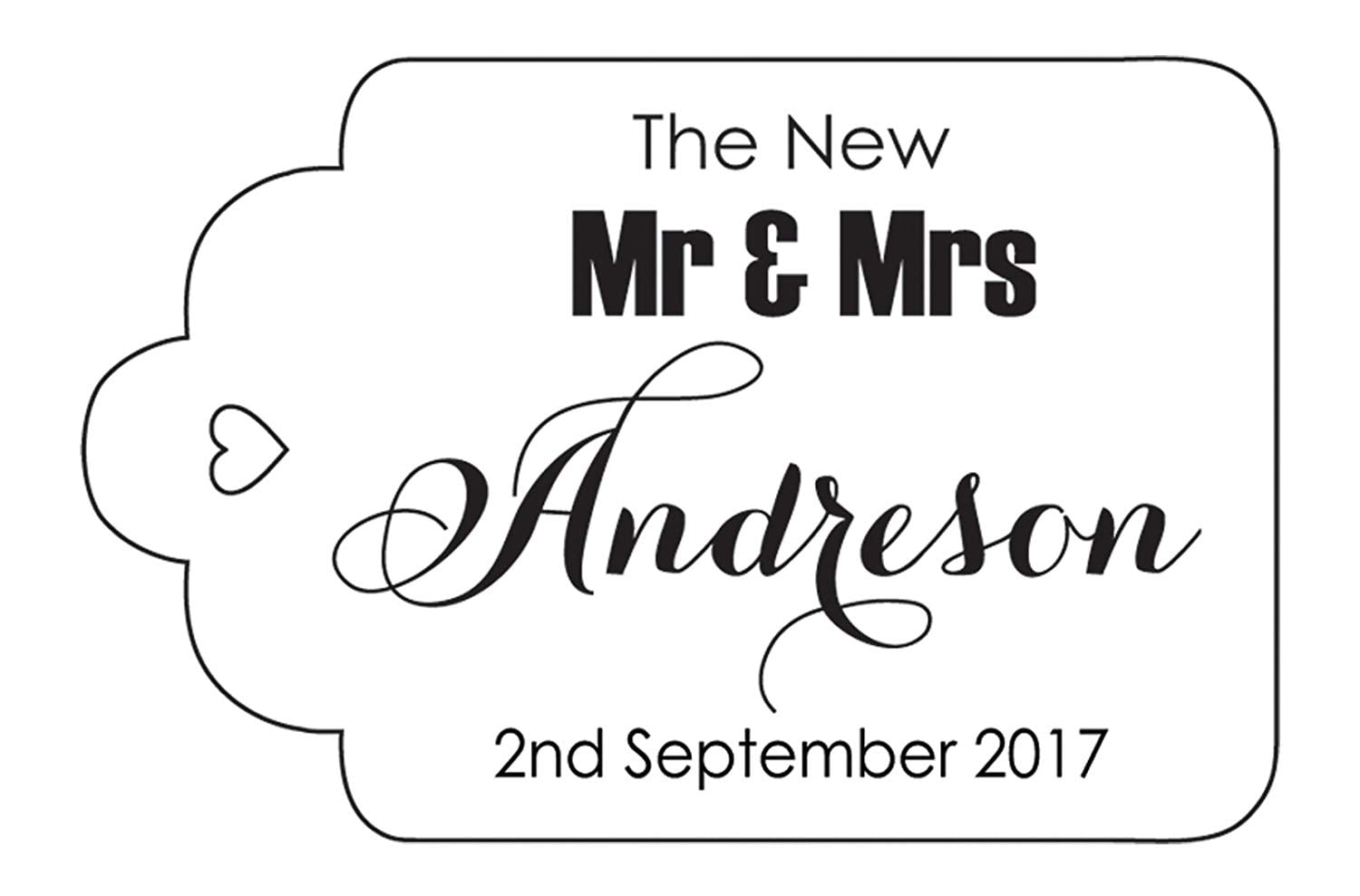 100 PCS Mr & Mrs Custom Made Hang Tags Personalized Wedding Favor Gift