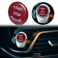 thumbnail image 2 of Red Car Start Stop Engine Switch Button Cover Cap for BMW E53 E60 E61 E63 E64 E65 E66 E70 E71 E72 E81, 2 of 6
