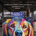 thumbnail image 3 of Bathroom Scale, Highly Accurate Digital Body Scale,Precisely Measures Weight up to 400 lbs-Abstract Colorful Vector Art Of Golden Retriever Dog Portrait, 3 of 4
