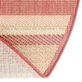thumbnail image 7 of Unique Loom Baja Outdoor Collection Area Rug - Coronado (5' 3" Round Burgundy/Ivory), 7 of 7
