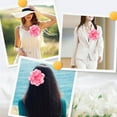 thumbnail image 4 of 1pc 20cm Big Flower Brooch Purple Extra Large Camellia Brooch Pins for Clothes Removable Satin Fabric Lapel Pins Brooch for Women Dresses Wedding Party Banquet Suit Accessories Jewelry Gifts 1pc Pink, 4 of 9