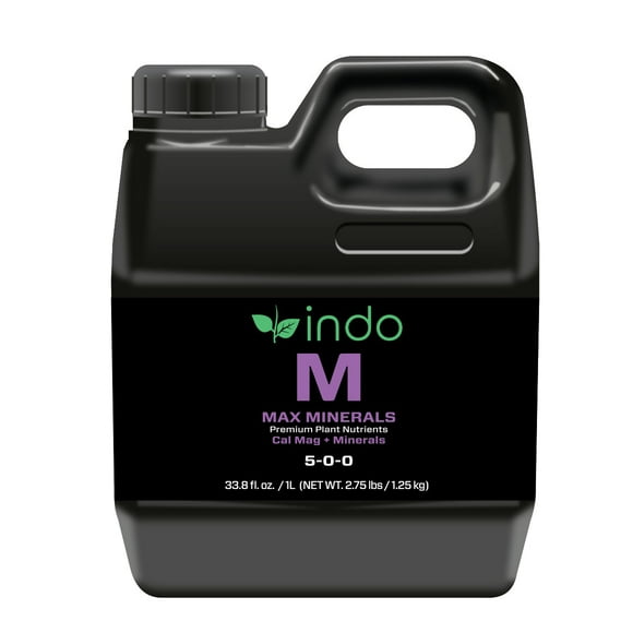 Indo MAX Nutrients - MAX Minerals Cal-Mag + (1L): Calcium, Magnesium and Iron - Unique chelated Solution for Maximum Nutrient Uptake