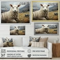 thumbnail image 4 of Designart "Sheep Charm Of Silence II" Animals Floater Framed Canvas Print, 4 of 7