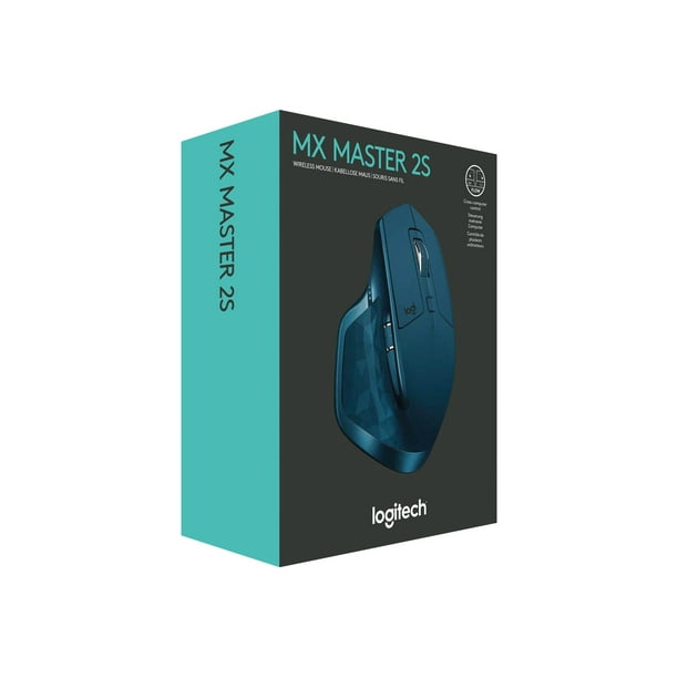 Logitech MX Master 2S - Mouse - - 7 buttons - wireless - Bluetooth, 2.4 GHz - Logitech Unifying receiver midnight teal - Walmart.com