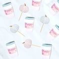 thumbnail image 4 of Adornos para cupcakes de calabaza pequeña, cumpleaños de Acción de Gracias, baby shower, decoraciones para fiestas temáticas de otoño, suministros para revelar género, juego de 24 (rosa y azul), 4 of 6