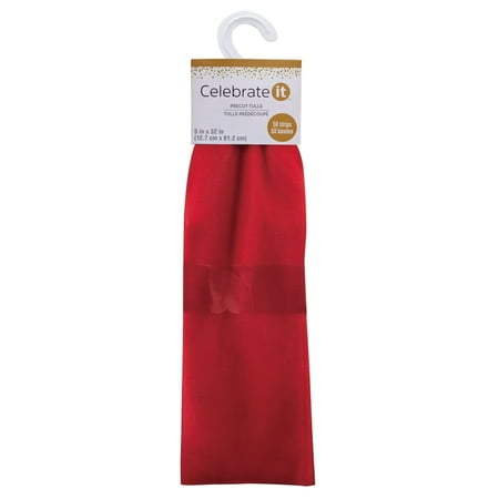 UPC: 0191518805222 | Red Pre-Cut Tulle Strips by Celebrate It™
