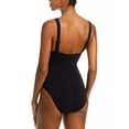 thumbnail image 2 of Robin Piccone Ava Plunge Neck Tie-Front One Piece Swimsuit, 2 of 3