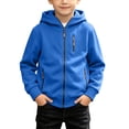 thumbnail image 2 of Kezqiaxn Boys Hoodies Size 4-15 Long Sleeve Zip Up Hoodie Fall Winter Fleece Keep Warm Sweatshirt with Pockets Teen Boy Clothes, 2 of 10