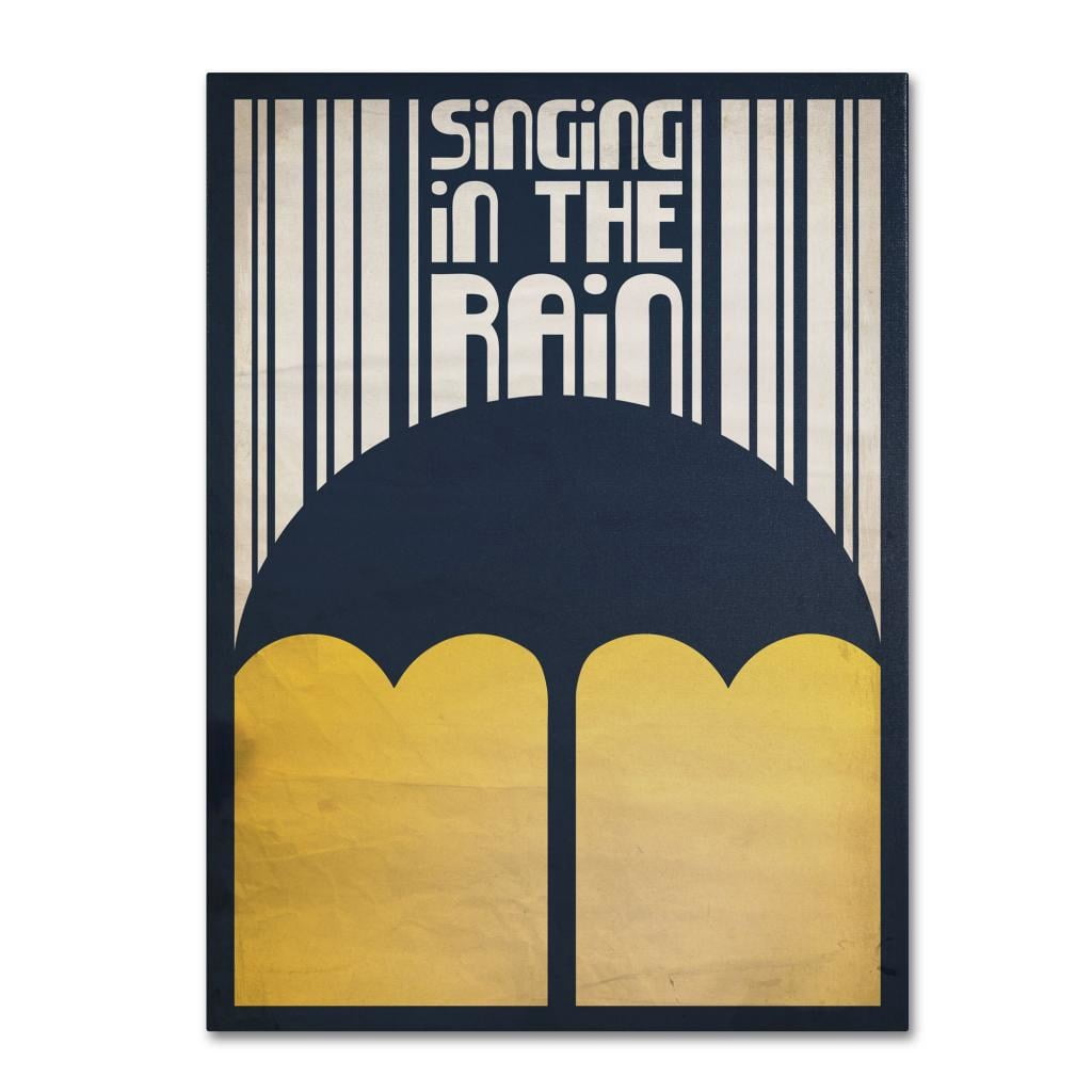Trademark Fine Art "Singing in the Rain" Canvas Art by Megan Romo
