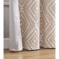 thumbnail image 2 of Jacquard Clip Blackout Rod Pocket Single Window Panel, 2 of 3