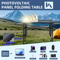 thumbnail image 4 of Portable Solar Camping Grill Table with USB, Type-C & DC Outlets, Folding Design, 2 Side Shelves, Outdoor Tailgate Table, 4 of 9
