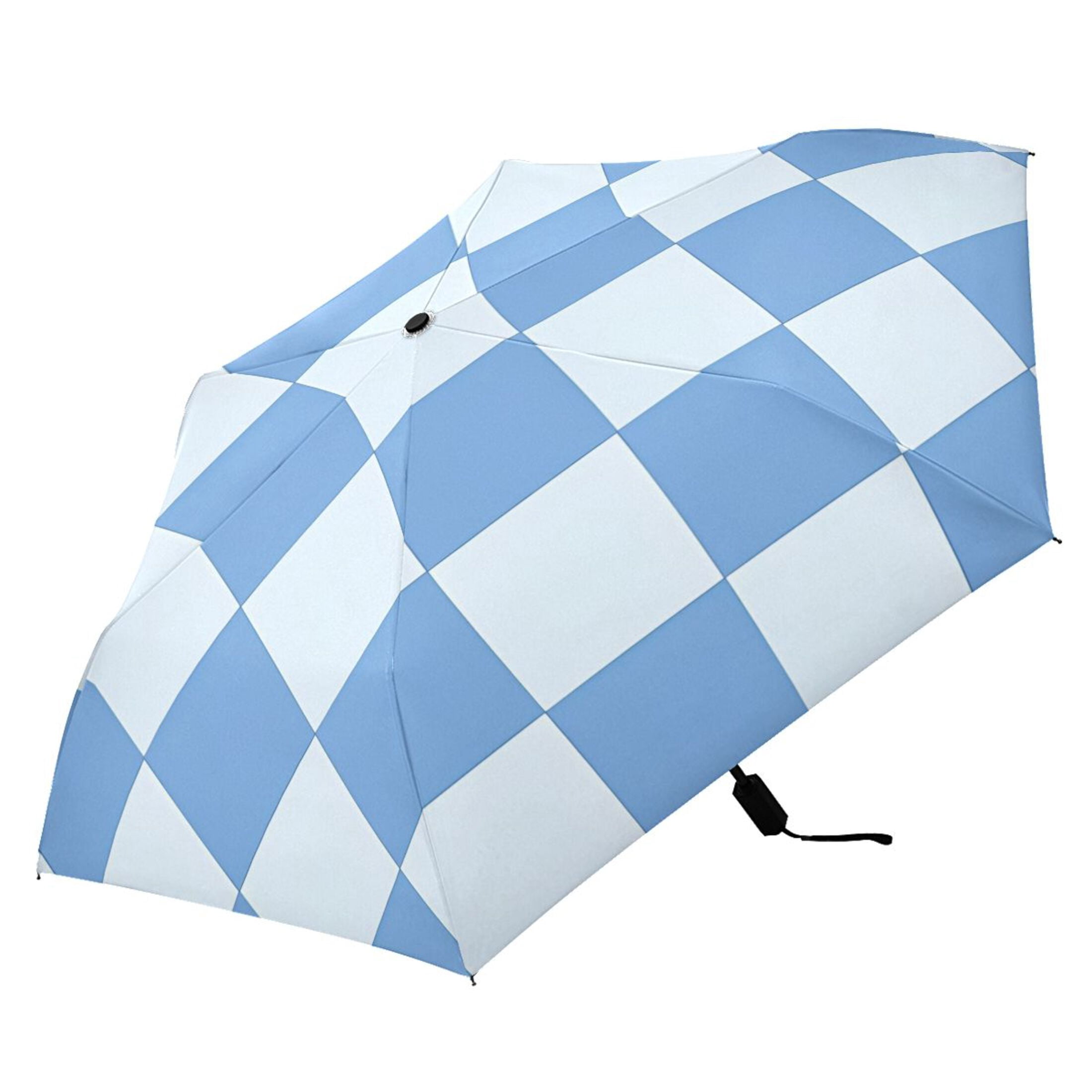 ALAZA Checkered Grid-t7 UPF 50+ Compact Folding Umbrella for Rain Travel Umbrella Packable