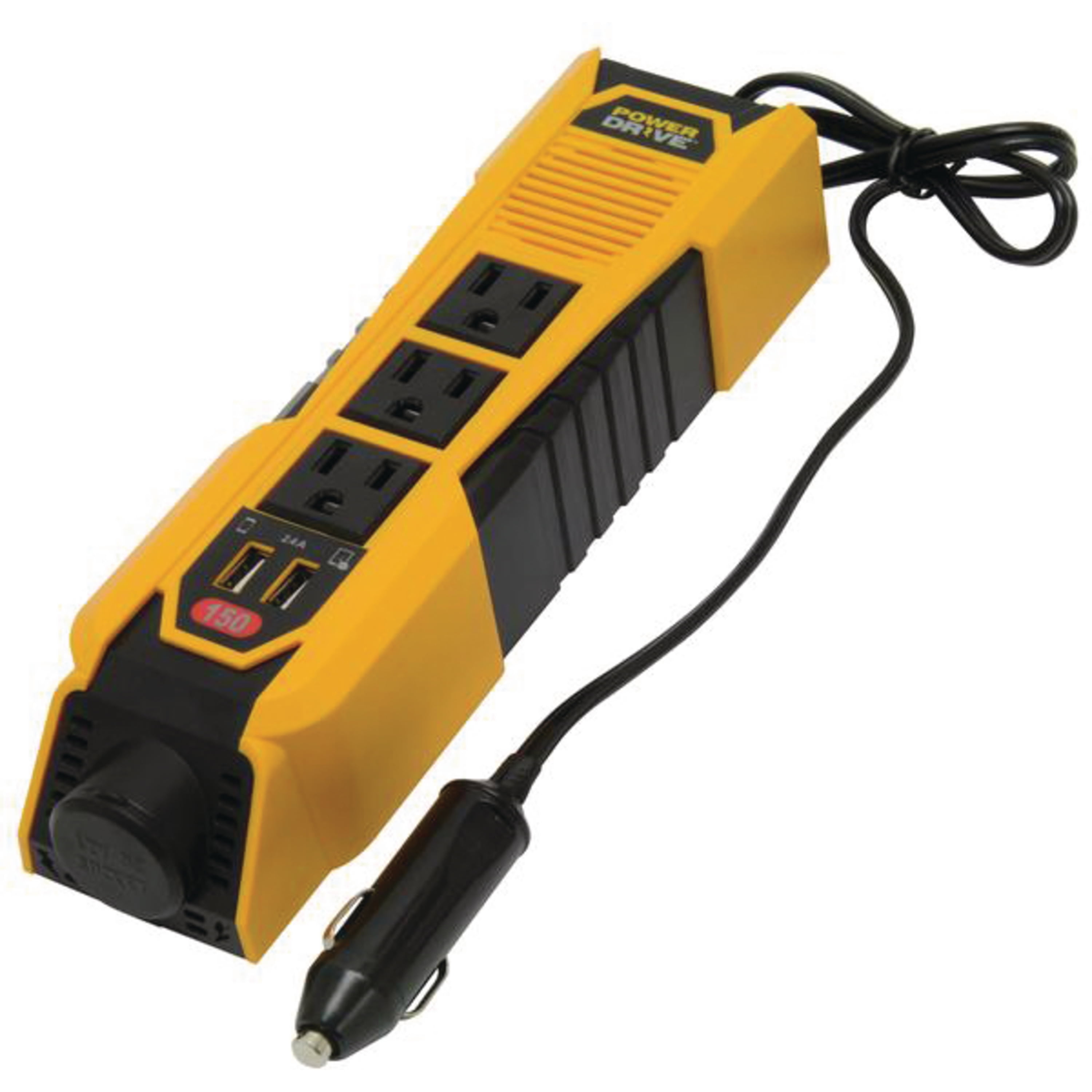 RoadPro PD150 PowerDrive 150W Continuous 3 AC / 2 USB Port RV Power