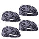 thumbnail image 1 of Diademas anchas para mujeres, bandas para la cabeza Boho Bandeau, envolturas para la cabeza de entrenamiento, envolturas para el cabello elásticas y antideslizantes, 1 of 5