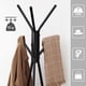 thumbnail image 3 of Perchero no empotrado, con 2 estantes, para ropa, sombrero, bolsa, estilo industrial, gris y negro, 3 of 8
