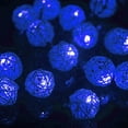 thumbnail image 3 of LINLIN Solar Rattan String Light, 6M 30 LED Solar Fairy Ball Decorative String Lights with 2 Lighting Modes for Outdoor Garden Yard Patio Christmas Party, 3 of 8