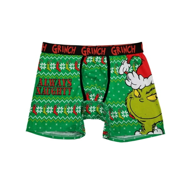 Dr. Seuss - Dr. Seuss Mens The Grinch Always Naughty Christmas Holiday ...
