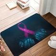 thumbnail image 5 of Daiia Two Human Hands are Holds Pink Ribbon Awareness Front Door Mat, Heavy Duty Durable Welcome Mat for Outdoor Indoor, Dirt Trapper Waterproof Super Absorbent Door Mat, 16" x 24", 5 of 9