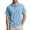 Blue, variant on Mens Polo T-Shirt Corduroy Short Sleeve Turn Down Collar Solid Color Comfort Mens Knit Tops,Navy,M