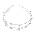 thumbnail image 1 of unbranded Headband Con Rhinestone En Metal Plateado Cómodo Para Fiestas Y Ceremonias, 1 of 8